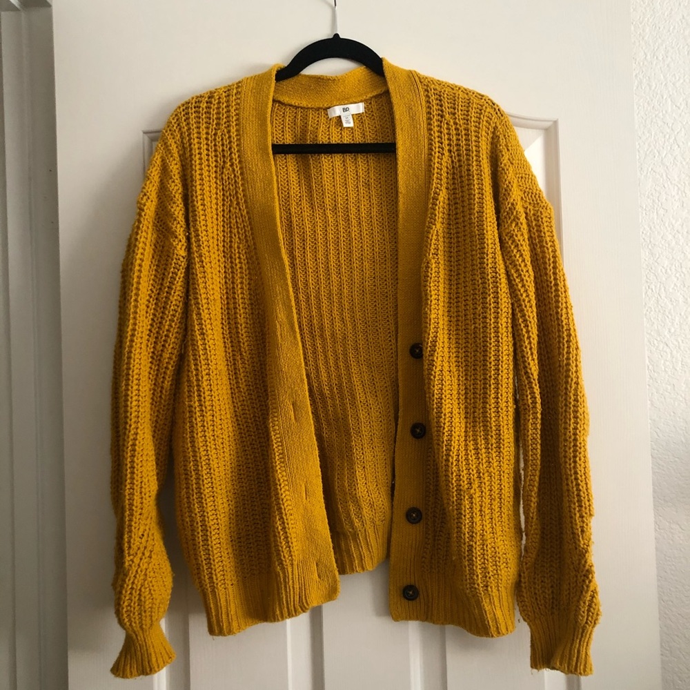 Mustard Yellow Cardigan